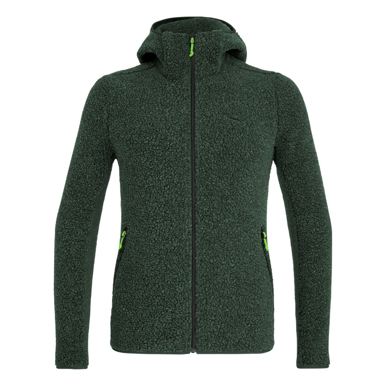 Chaqueta Plumas Hombre Chile - Salewa Fanes Shearling Wool - Verde - UGPS-98357